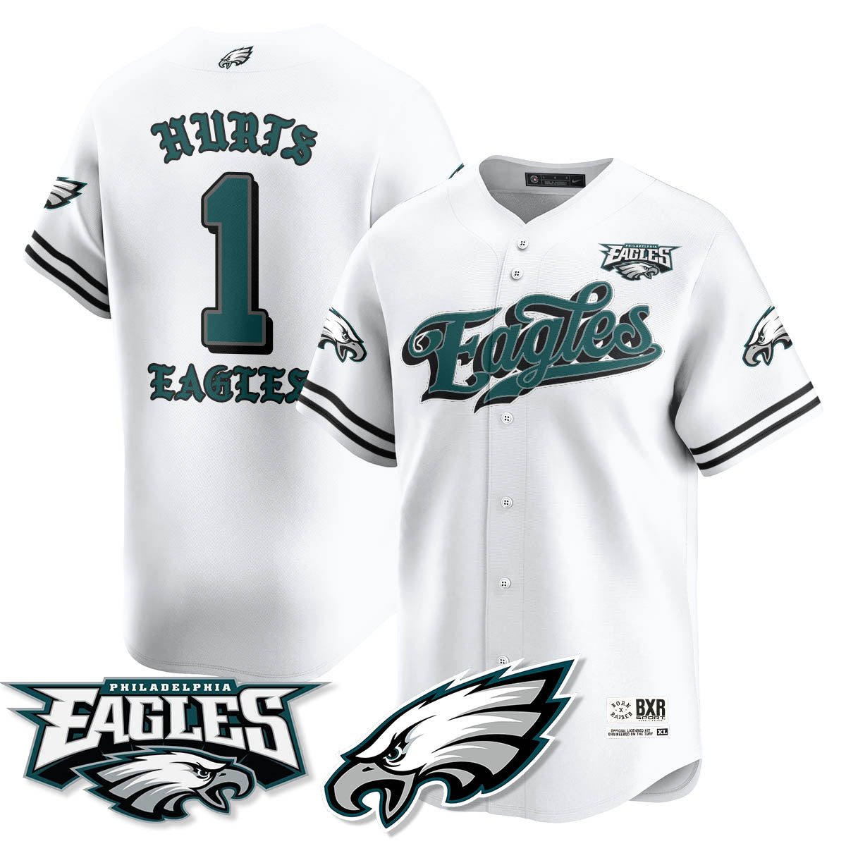 PHI Born x Raised Baseball Jersey - Stitched