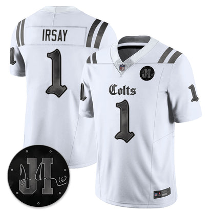 IND 'Dark Gothic' Vapor Limited Jersey - Jim Irsay Patch - Stitched