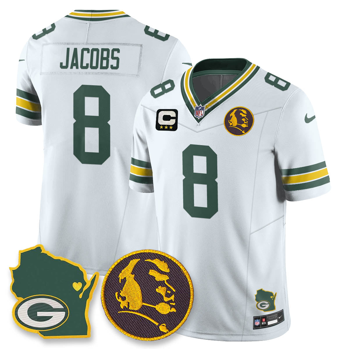 GB Vapor Limited Jersey - John Madden Patch - Stitched