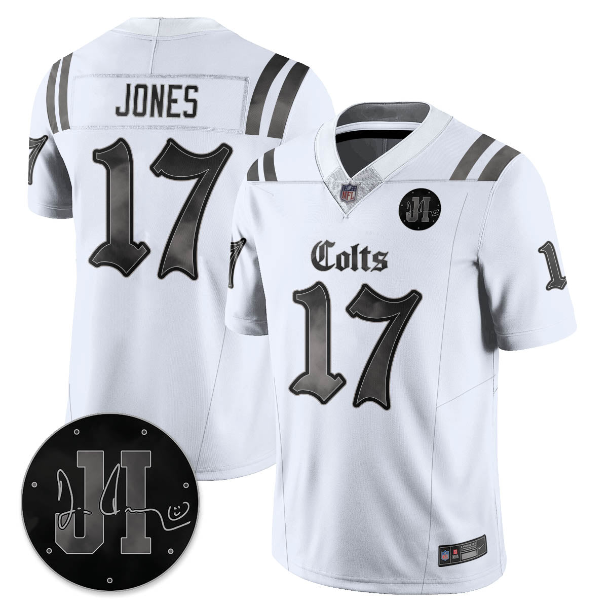 IND 'Dark Gothic' Vapor Limited Jersey - Jim Irsay Patch - Stitched