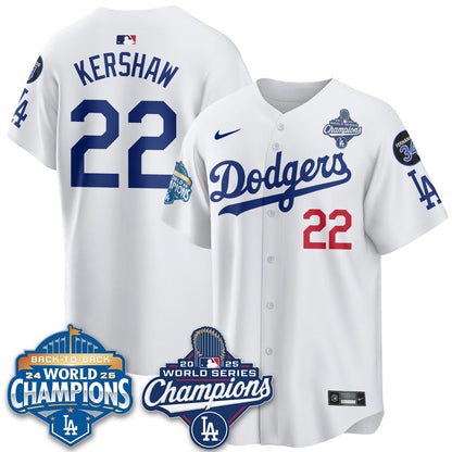 LAD 2025 World Series Champions Jersey - Stitched