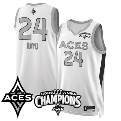 Las Vegas Aces 2025 WNBA Championship Jersey - Stitched