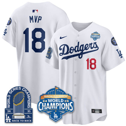 LAD 2025 World Series Champions Jersey - 9x Champs - Stitched