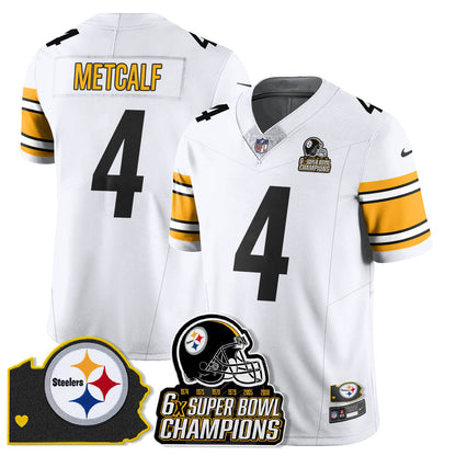 PIT 6-Time Champions Patch Vapor Limited Jersey - Stitched