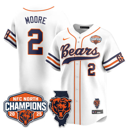 CHI  NFC North Division Champions Vapor Limited Baseball Jersey - Stitched