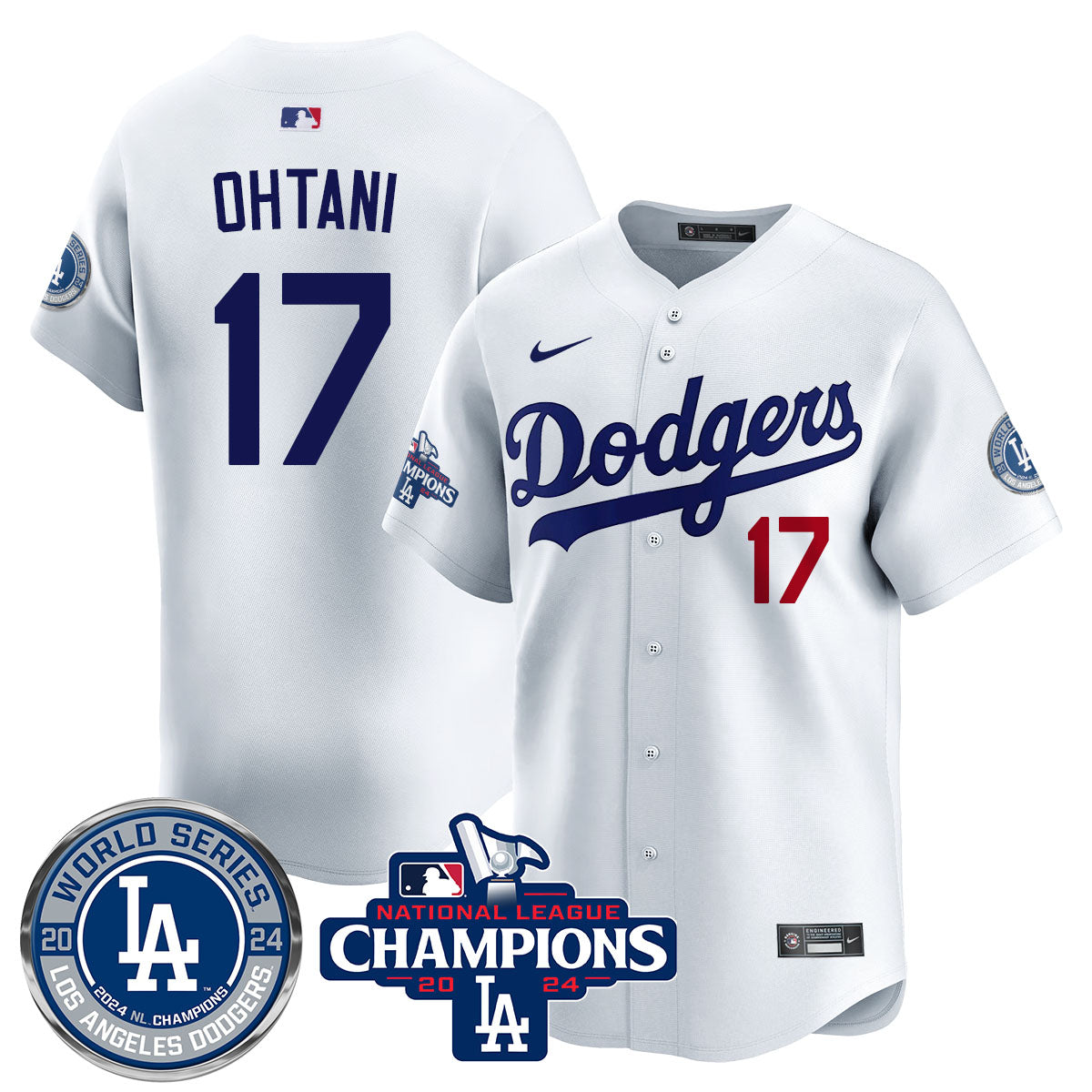 LAD World Series NL Champions Jersey - Stitched