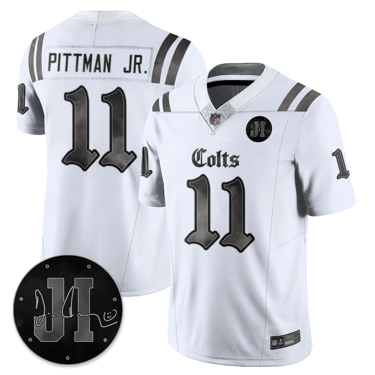 IND 'Dark Gothic' Vapor Limited Jersey - Jim Irsay Patch - Stitched