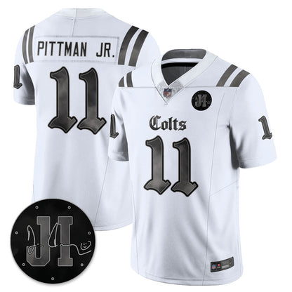 IND 'Dark Gothic' Vapor Limited Jersey - Jim Irsay Patch - Stitched