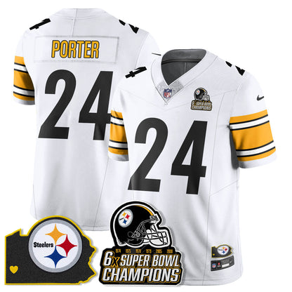 PIT 6-Time Champions Patch Vapor Limited Jersey - Stitched