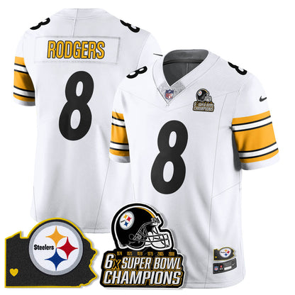 PIT 6-Time Champions Patch Vapor Limited Jersey - Stitched