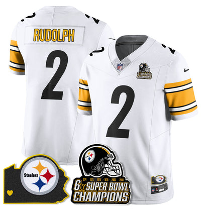 PIT 6-Time Champions Patch Vapor Limited Jersey - Stitched