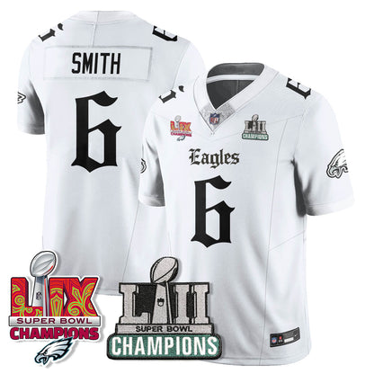 PHI 'Gothic Philly' LII-LIX Super Bowl Champions Vapor Limited Jersey - Stitched