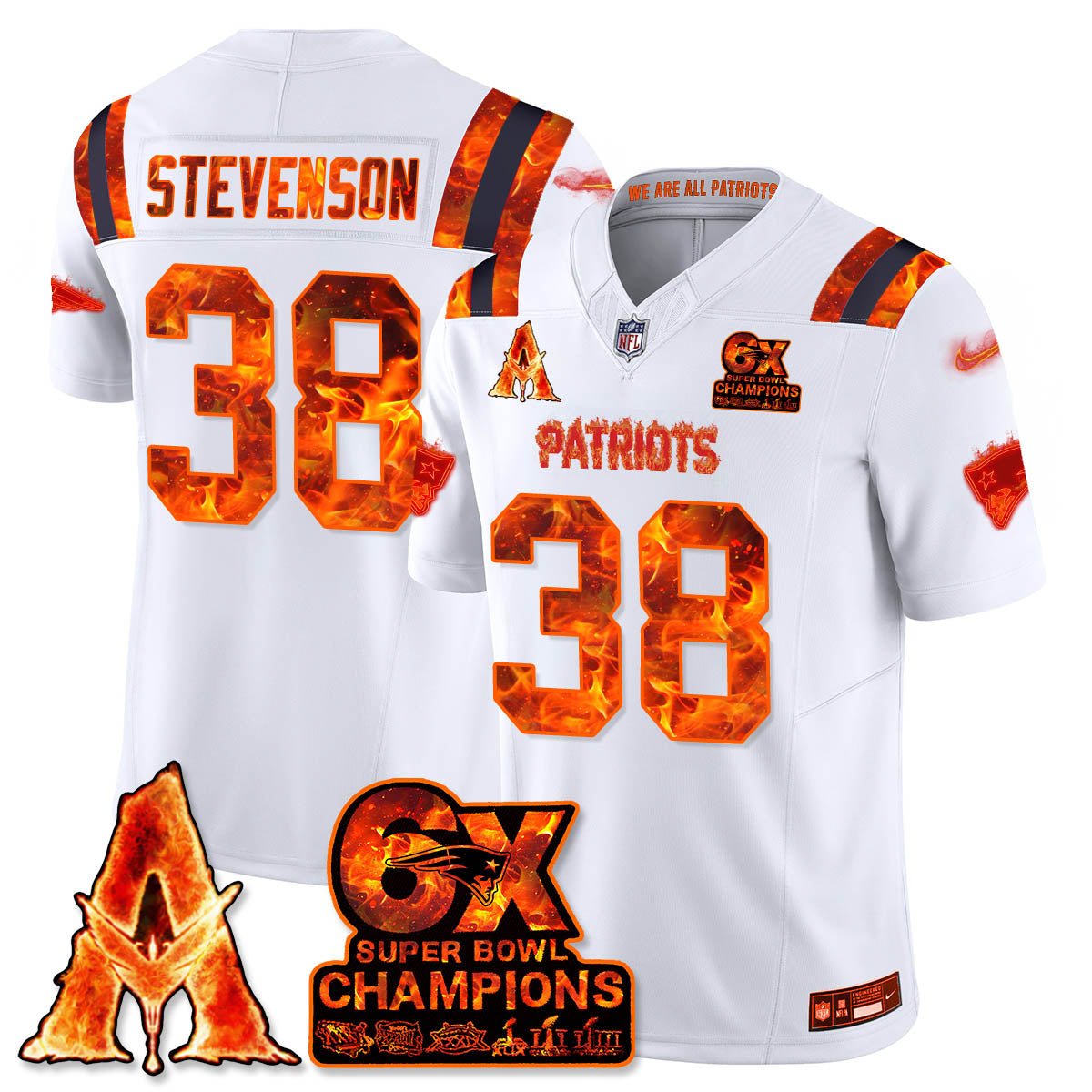 NE x Avatar 3 Fire and Ash Jersey - Stitched