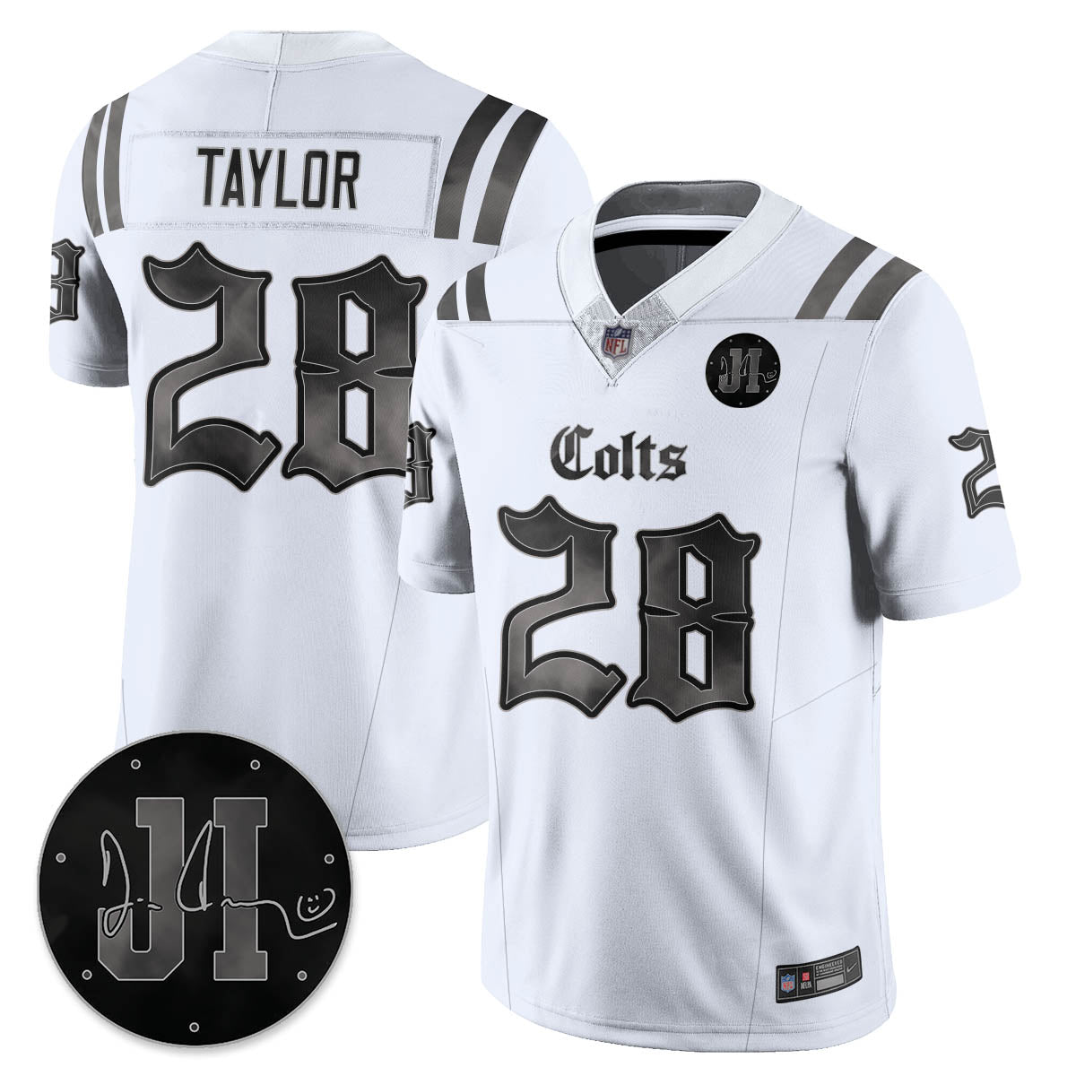 IND 'Dark Gothic' Vapor Limited Jersey - Jim Irsay Patch - Stitched
