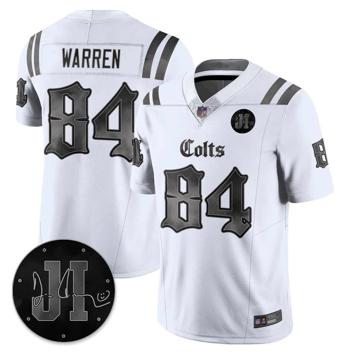 IND 'Dark Gothic' Vapor Limited Jersey - Jim Irsay Patch - Stitched