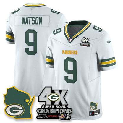 GB 4-Time Champions Patch Vapor Limited Jersey - Stitched