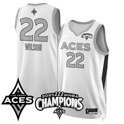 Las Vegas Aces 2025 WNBA Championship Jersey - Stitched