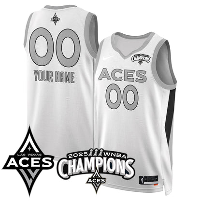 Las Vegas Aces 2025 WNBA Championship Custom Jersey - Stitched