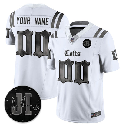 IND 'Dark Gothic' Vapor Limited Jersey - Jim Irsay Patch - Stitched