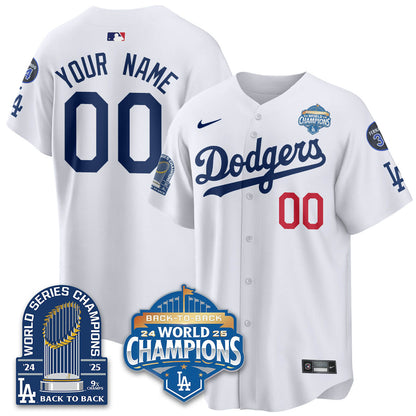 Custom LAD 2025 World Series Champions Jersey - 9x Champs - Stitched