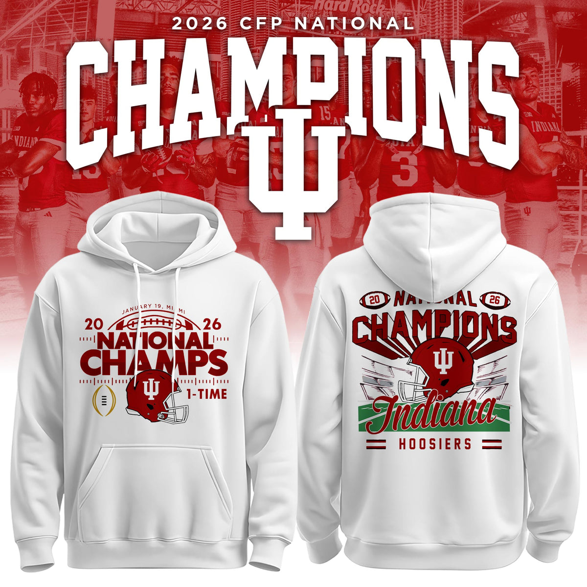 IDH CFP National Champions Limited Hoodie Printed N3