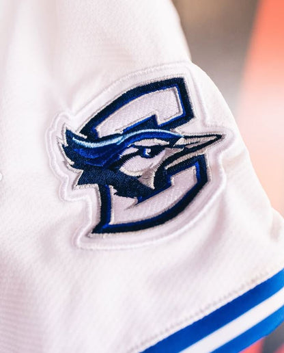 Creighton Bluejays Baseball 2025 Big East Baseball Tournament Champions Jersey N1 - Stitched