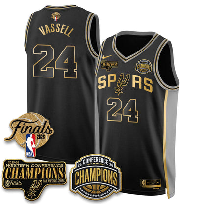 SAS 2026 NBA Western Conference Champions Vapor Special Edition Jersey - Stitched