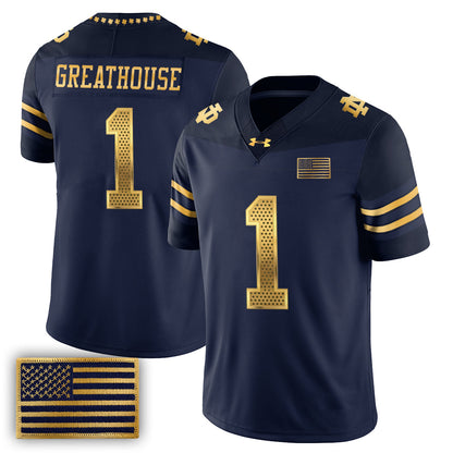 ND 2026 Shamrock Series Football Vapor Jersey - Stitched