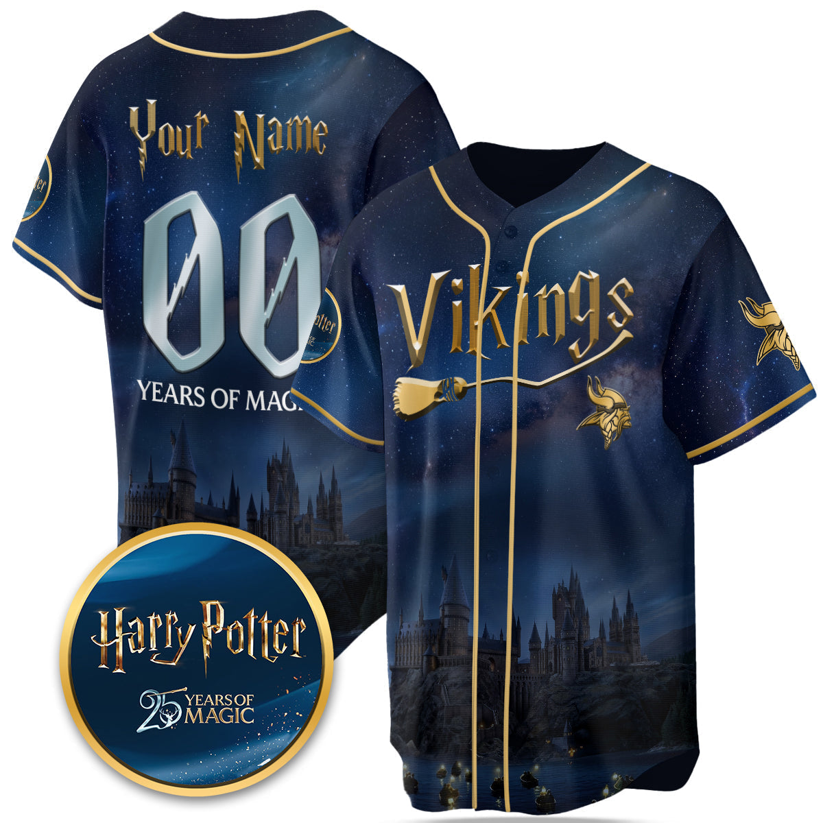 Football Team x HP 25 Years of Magic Limited Edition Custom Jersey - Printed
