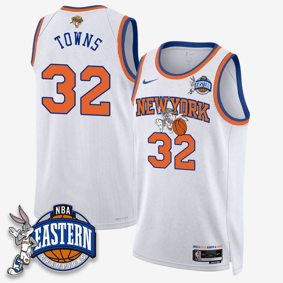 NYK 2026 NBA Finals x Bunny Vapor Jersey - Stitched