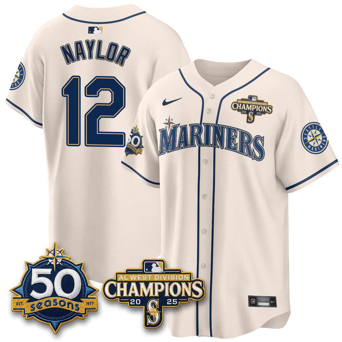 SEA Vapor Premier Limited Jersey - 50th Anniversary & AL West Division Champions - Steelheads Community Funds - Stitched
