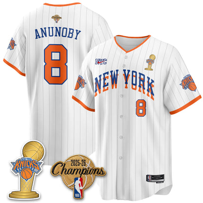 NYK 2026 NBA Champions Vapor Jersey - Stitched