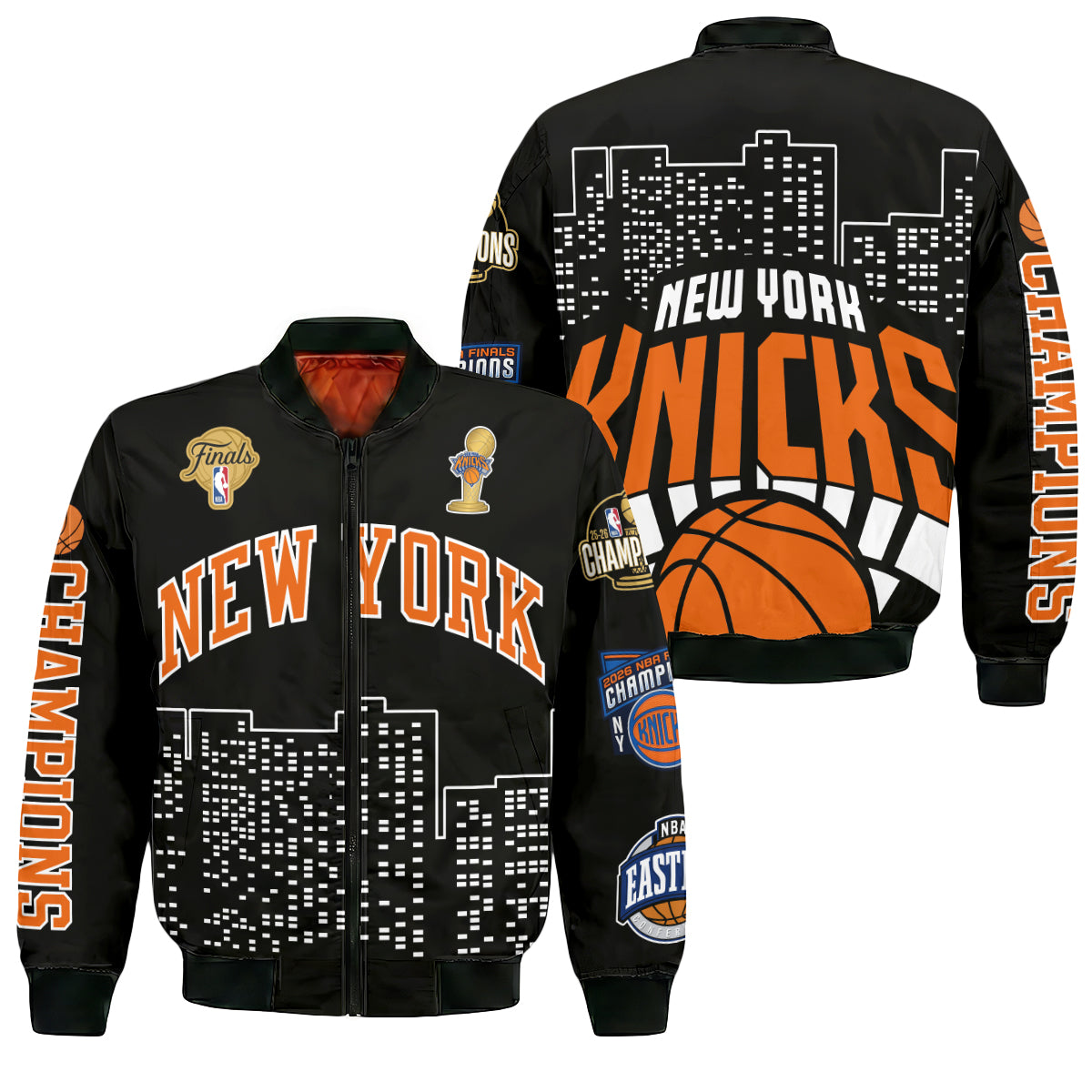 NYK 2026 NBA Finals Champions Limited Edition Bomber Jacket V2 - Printed
