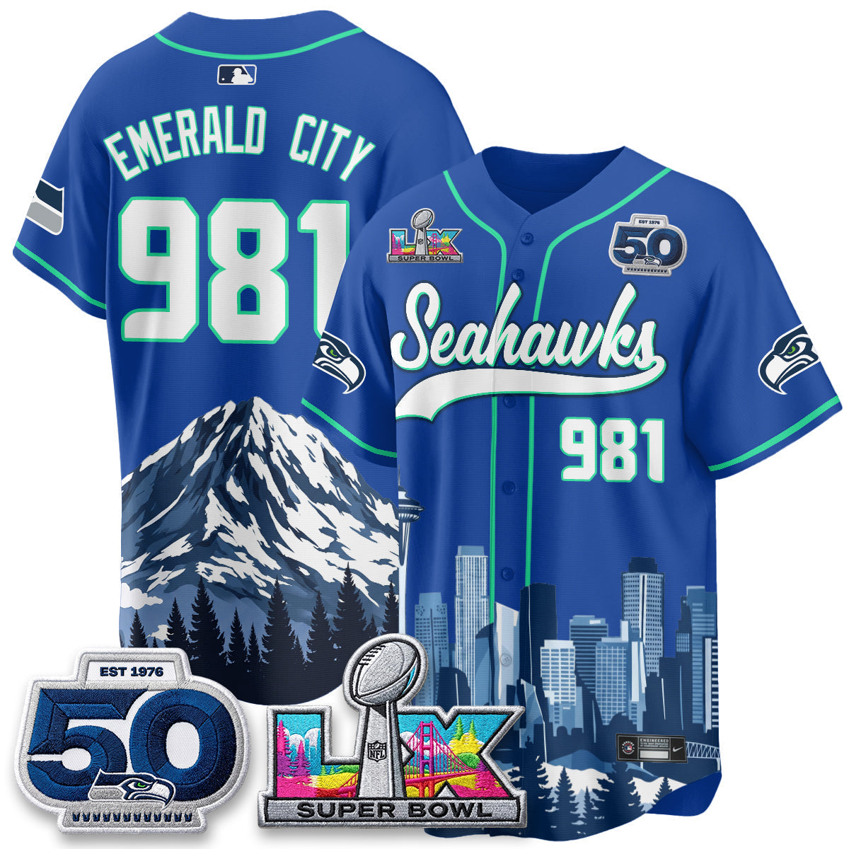 SEA City Edition Vapor Baseball Jersey - Stitch