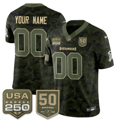 TB 2026 Salute to Service Edition Vapor Custom Jersey - Stitched