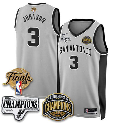 SAS 2026 NBA Western Conference Champions Vapor Jersey - Stitched