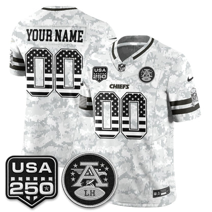 KC 2026 Salute to Service Vapor Custom Jersey - Stitched