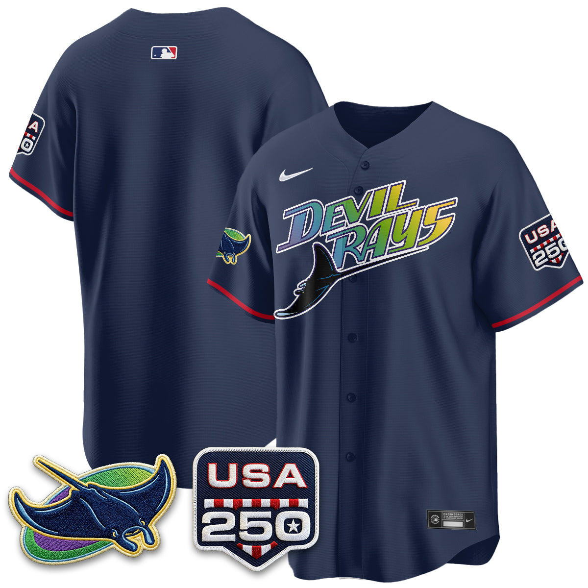 TB Independence Day USA 2026 City Connect Vapor Jersey - Stitched