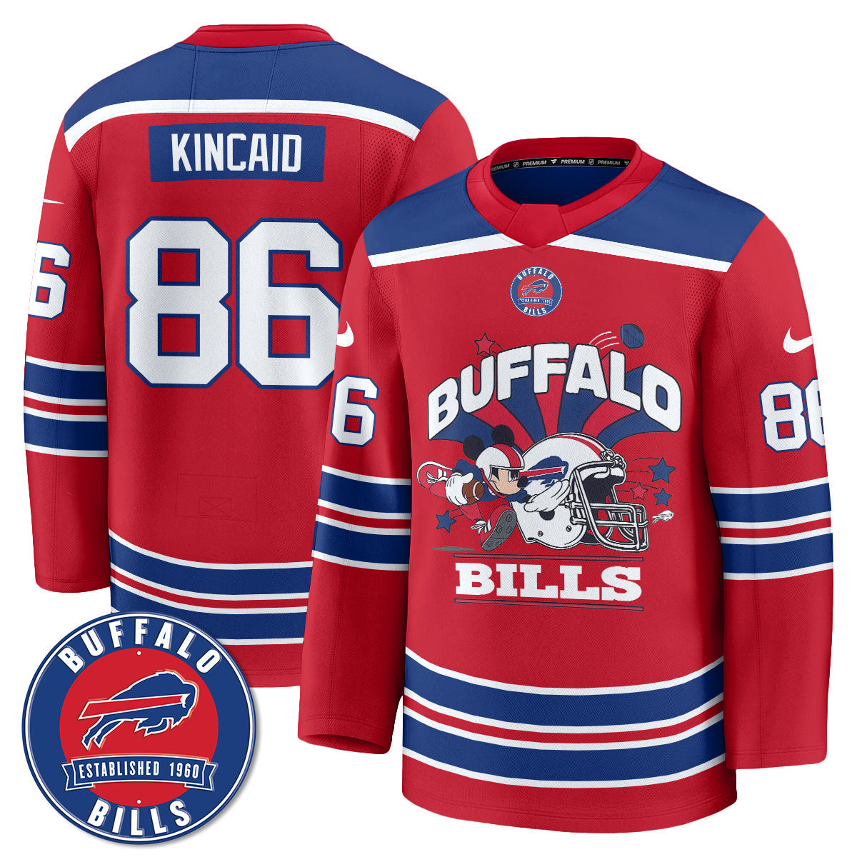 BUF x Cartoon Mouse Edition Hockey Jersey - Printed