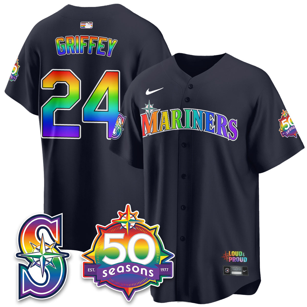 SEA Happy Pride Month Vapor Jersey - Stitched