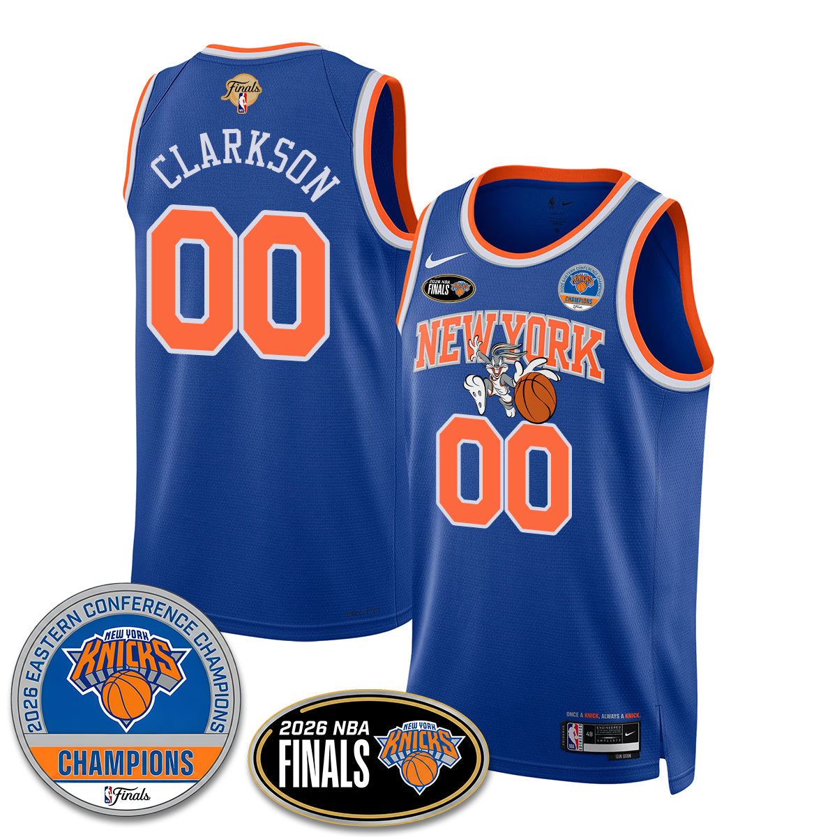 NYK 2026 NBA Eastern Conference Champions x Bunny Vapor Jersey - Stitched
