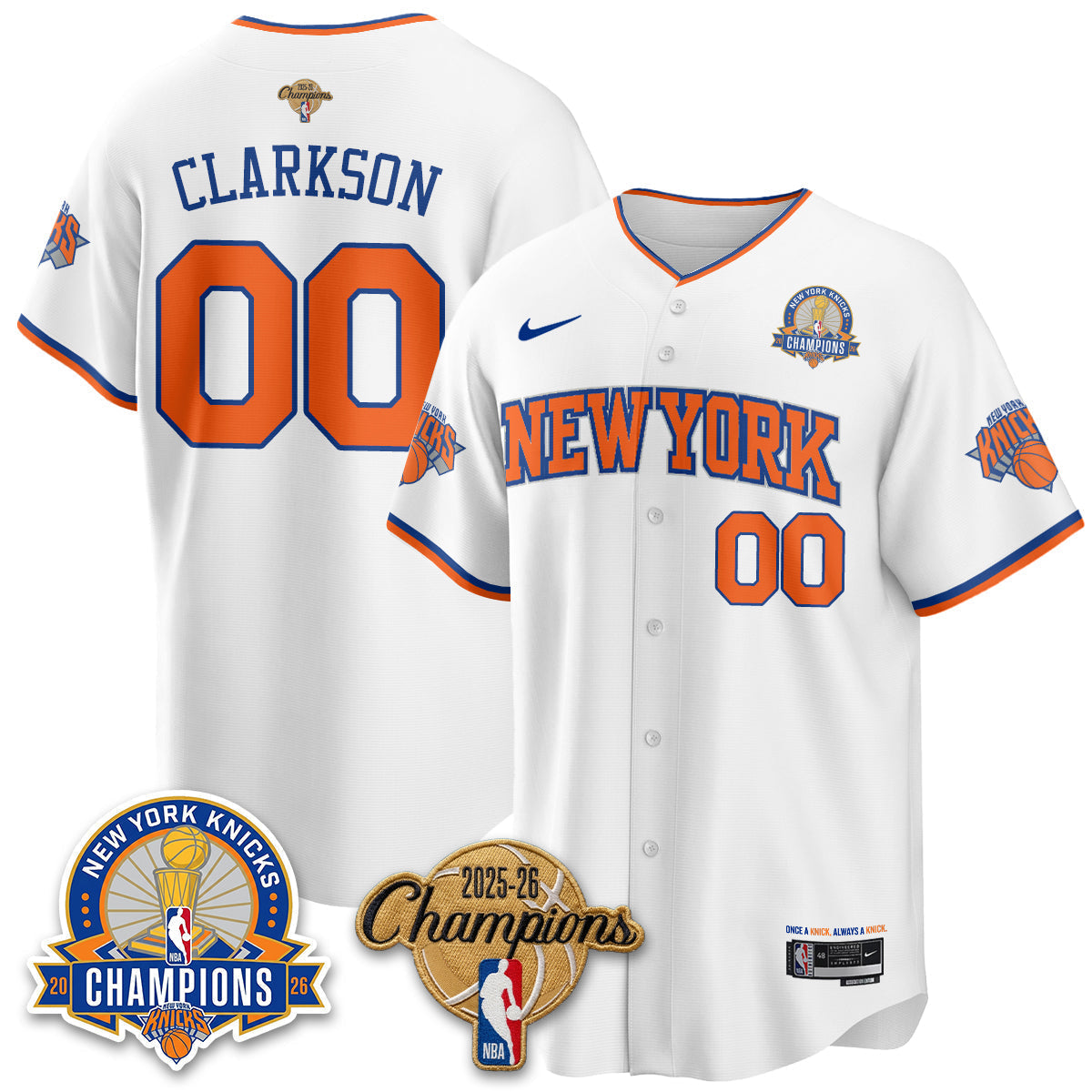 NYK 2026 NBA Champions Special Edition Vapor Jersey V2- Stitched