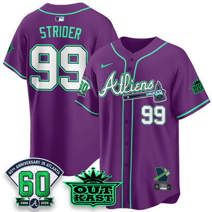 ATL x Atliens Cool Base Galaxy Version Jersey - Stitched
