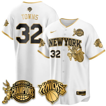 NYK 2026 NBA Finals x Bunny Vapor Jersey V2- Stitched
