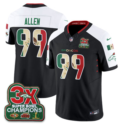 Denver Broncos Mexico Edition Vapor Jersey - Stitched