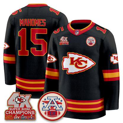 KC 4X Champs Edition Hockey Jersey - Stitched