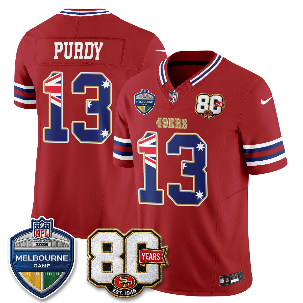SF Melbourne Game 2026 Vapor Jersey - Stitched