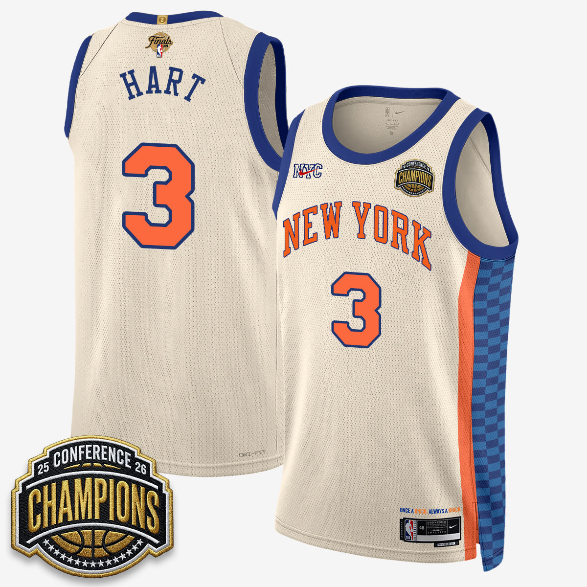 NYK 2026 NBA Finals City Edition Jersey V3- Stitched