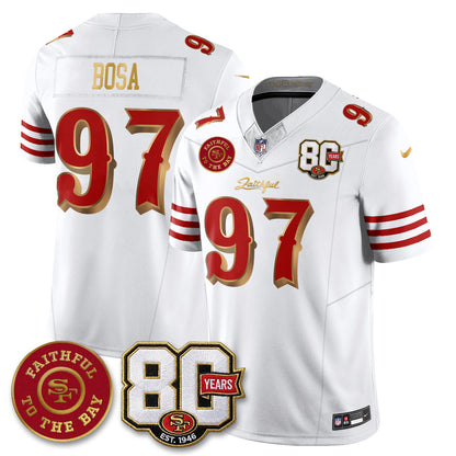 SF “Rivalries” Vapor Limited Jersey - Faithful To The Bay Patch - Stitched