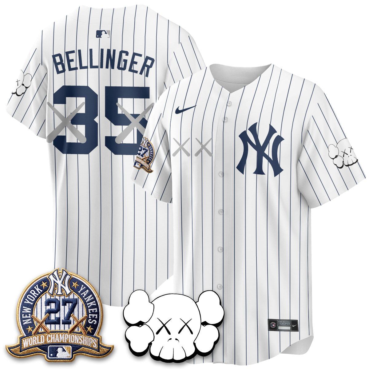 NYY x KAWS Edition Vapor Jersey - Stitched
